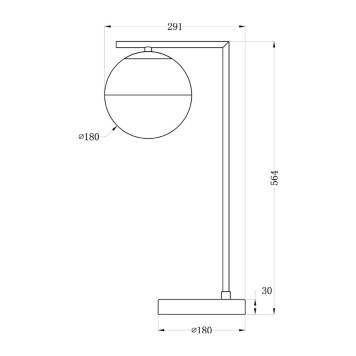 Лампа настольная Garda Decor 22-88228-3