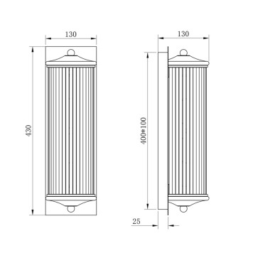 Бра Garda Decor K2KG0604W-1-1