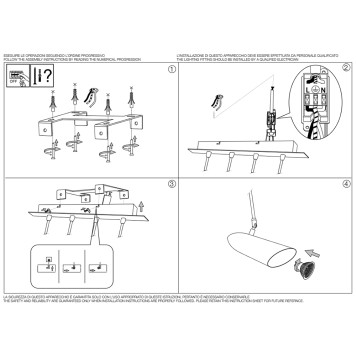 Светильник потолочный Ideal Lux Bullet PL4-2
