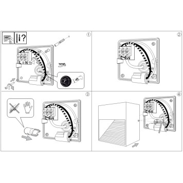 Уличный настенный светильник Ideal Lux Down AP1 ANTRACITE-3