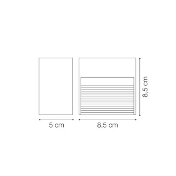 Уличный настенный светильник Ideal Lux Down AP1 Bianco-1