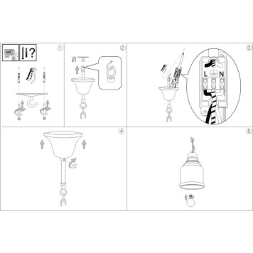Люстра Ideal Lux Hansel SP1 SQUARE-2
