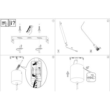 Люстра Ideal Lux Look SP1 SMALL CORTEN-2