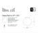 Светильник настенно-потолочный Ideal Lux Mapa BIANCO AP1 D30