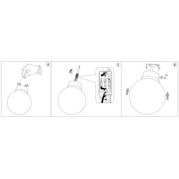 Светильник потолочный Ideal Lux Mapa BIANCO PL1 D40-3