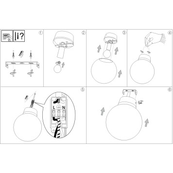 Бра Ideal Lux Mapa FADE AP1 D30-2