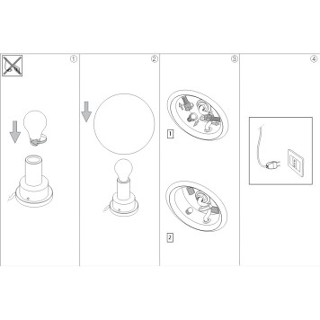 Лампа настольная Ideal Lux Mapa FADE TL1 D20-2
