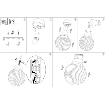 Бра Ideal Lux Mapa Riga AP1 D30-2