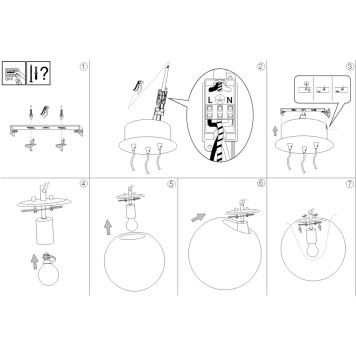 Люстра Ideal Lux Mapa Sat SP3 NICKEL-2
