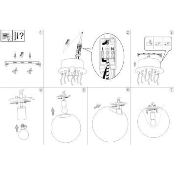 Люстра Ideal Lux Mapa Sat SP7 OTTONE-2