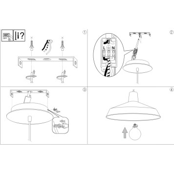 Люстра Ideal Lux Moby SP1 CORTEN-2