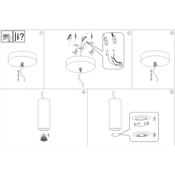 Люстра Ideal Lux Oak SP1 ROUND BIANCO-2
