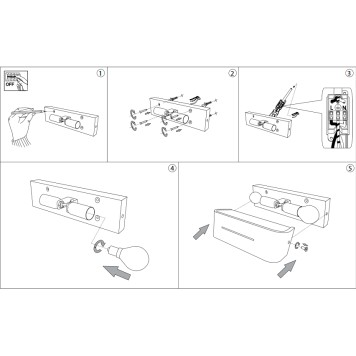 Бра Ideal Lux Posta AP2 ALLUMINIO-1