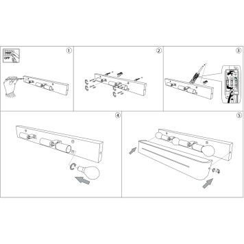 Бра Ideal Lux Posta AP3 BIANCO-1