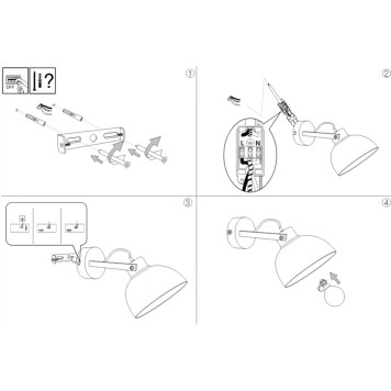 Бра Ideal Lux Titti AP1 AP1 ROSSO-2