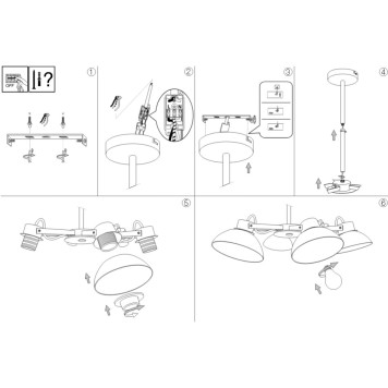 Светильник потолочный Ideal Lux Titti PL6-2