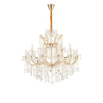 Люстра iLamp Diamond 6071-18 GD+CL