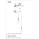 Люстра iLamp North 8628P/2 BK-WH