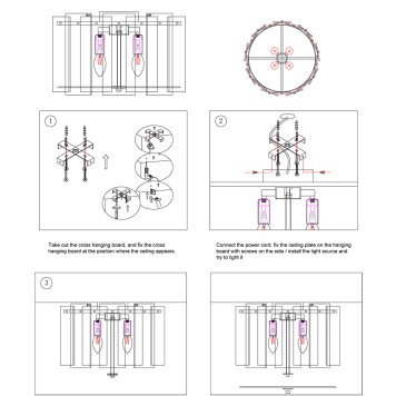Светильник потолочный iLamp Manhattan C6315-D600 BR-41