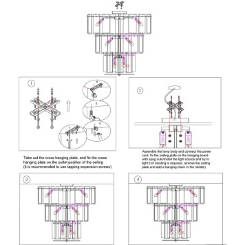 Люстра iLamp Manhattan P6315-D800 BR-33