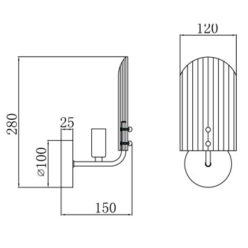 Бра iLamp Dolce W15571-1 CR+CL-1