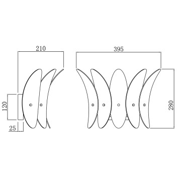 Бра iLamp Gramercy W15602-2 ANB+CL-1