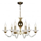 Люстра iLamp Flo YT2049-6 GD+Cear Люстра iLamp Flo YT2049-6 GD+Cear