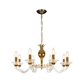 Люстра iLamp Flo YT2049-8 GD+Cear-2