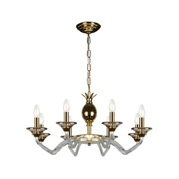 Люстра iLamp Flo YT2049-8 GD+Cear-7