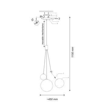 Люстра iLedex Selfie 19152P/3-6W-3000K SL-1