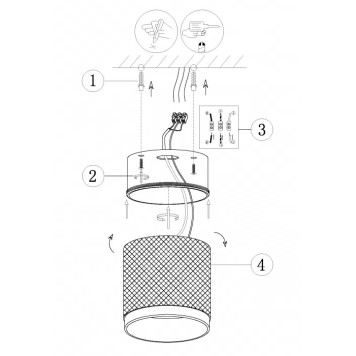 Светильник точечный iLedex Delta 1955-10W-3000K-36 BK+BR-4