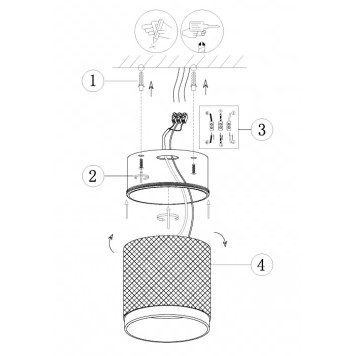 Светильник точечный iLedex Delta 1955-10W-3000K-36 BK+SL-4