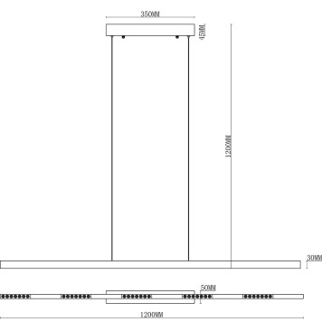 Люстра iLedex Vision 2063-1200 BR-1