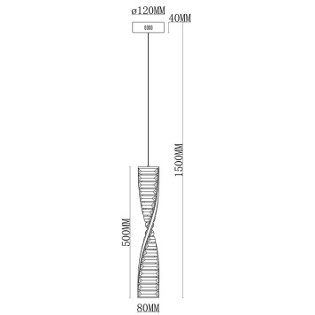 Люстра iLedex Woodstock 2119-500 BR-1