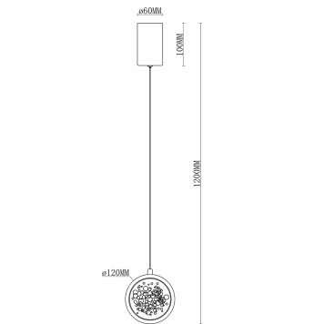 Люстра iLedex Sonos 2300-1 CR-1