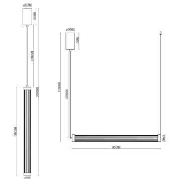 Люстра iLedex Rocks 2301-800 BR-2