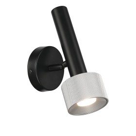 Спот iLedex Delta 2360-1 BK+SL