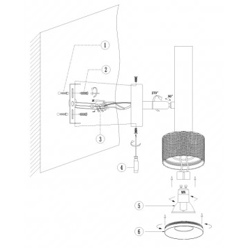 Спот iLedex Delta 2360-1 BK+WH-5