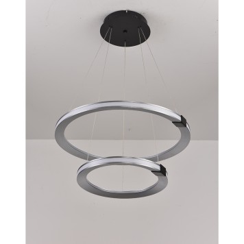 Люстра iLedex Vision 9225-6+4SD GR+BK-2