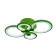 Светильник потолочный iLedex Ring A001/4 Green