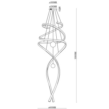 Люстра iLedex Axis XT20-1300 RGD-1
