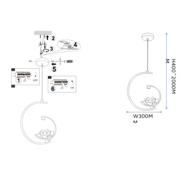 Люстра ImperiumLoft MAGNOLIA01 101770-26-16