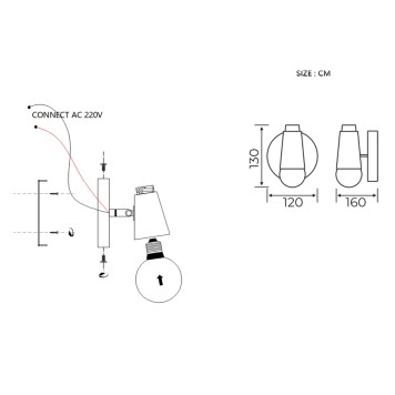 Спот ImperiumLoft Rotary-Wall01 101996-26-12
