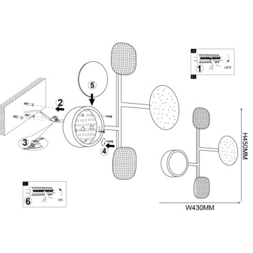 Бра ImperiumLoft SHIELD01 140995-26-5