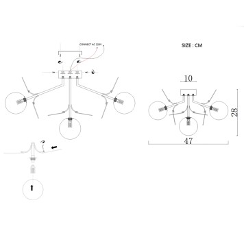 Светильник потолочный ImperiumLoft MATISSE-C-SELF01 167195-26-14