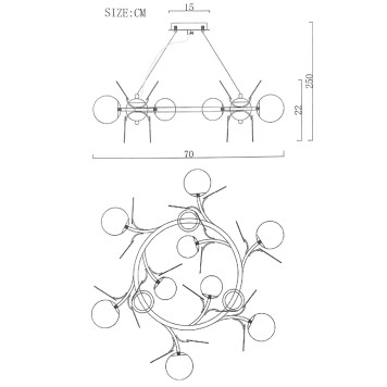 Люстра ImperiumLoft MATISSE-R01 167236-26-10