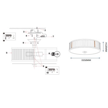 Светильник потолочный ImperiumLoft VENUS01 167744-26-14