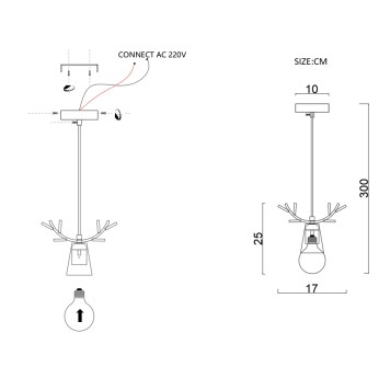 Люстра ImperiumLoft Deer-One01 178109-26-4