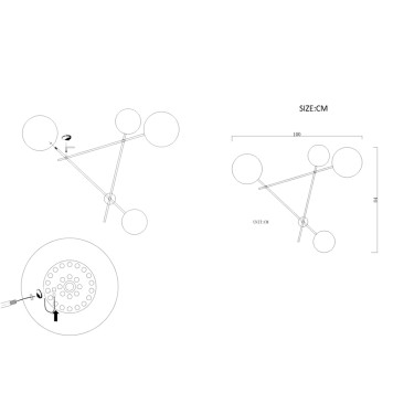 Бра ImperiumLoft Dots-201 178309-26-3