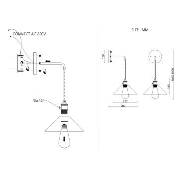 Бра ImperiumLoft Braid-Wall01 181880-26-13